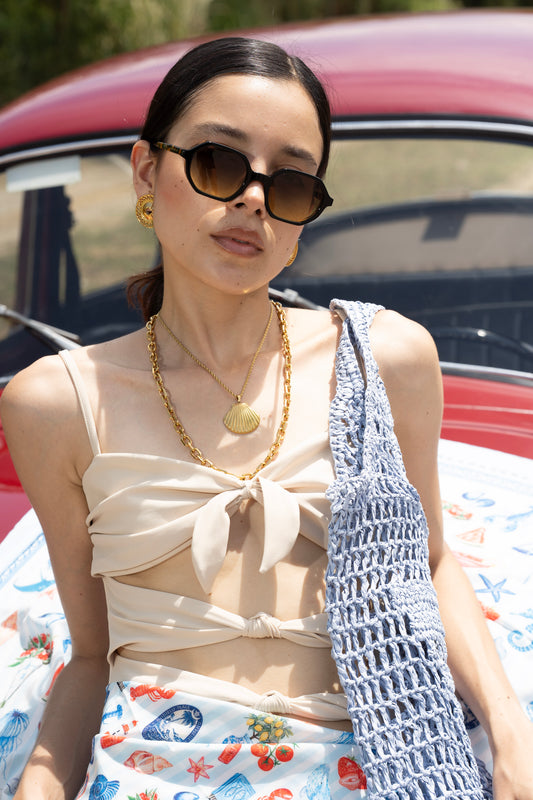 MAXI SHELL NECKLACE Flor Amazona Colombia