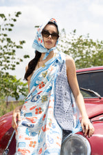 PAREO TROPICAL BLUE