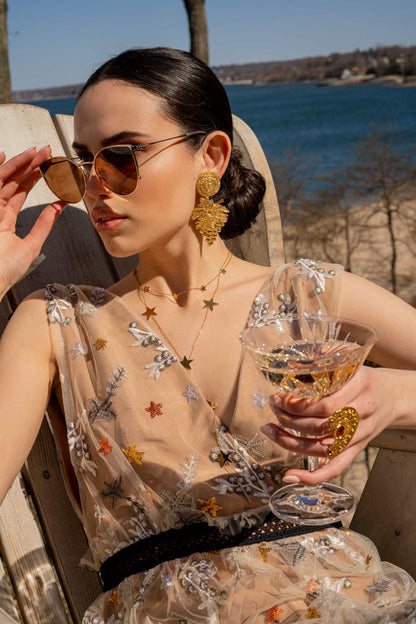 Maxi Milky Way Necklace Flor Amazona Colombia
