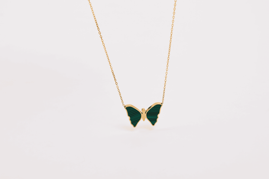 Green Butterfly Necklace