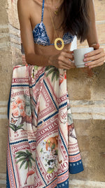PAÑOLETA STAMP BLUE