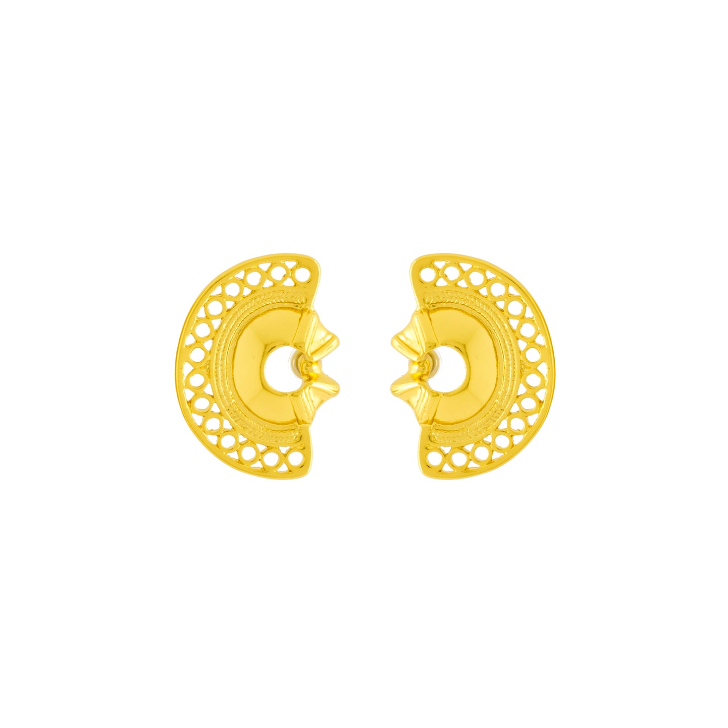 TINY MACONDO EARRINGS Flor Amazona Colombia