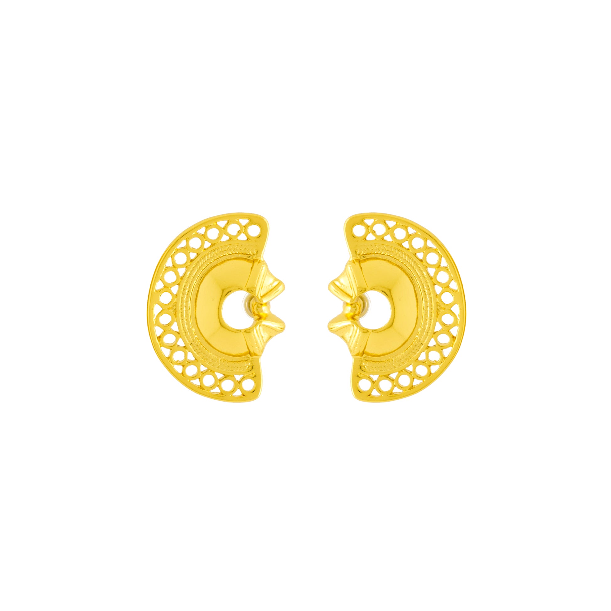 TINY MACONDO EARRINGS Flor Amazona Colombia