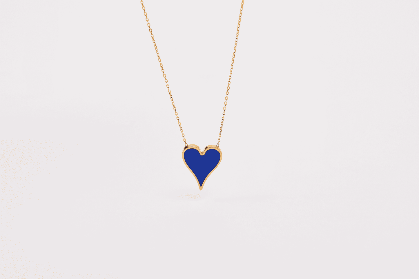 Royal Blue Heart Necklace