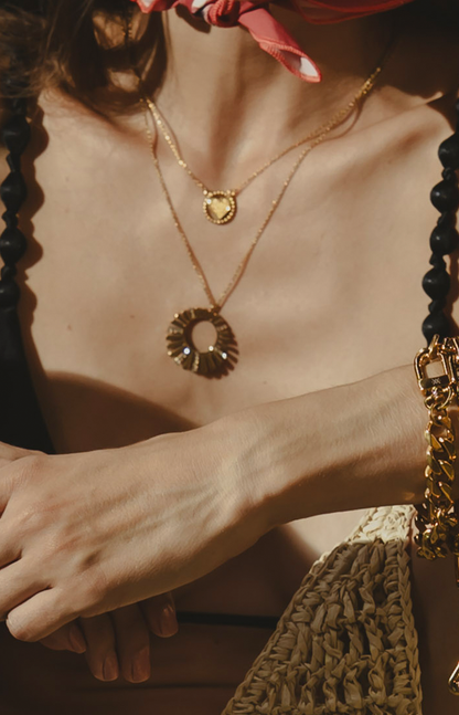 SOLSTICIO SPARKLES NECKLACE Flor Amazona Colombia