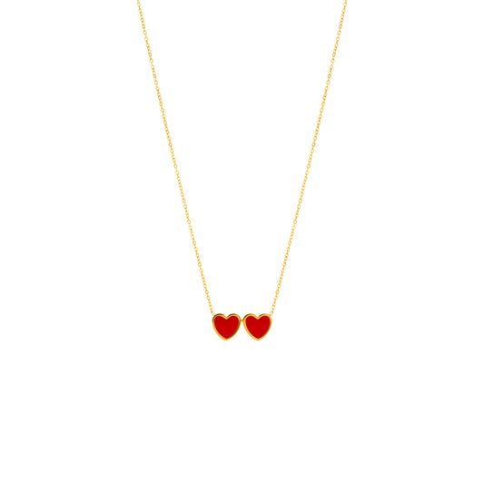 Double Heart Necklace