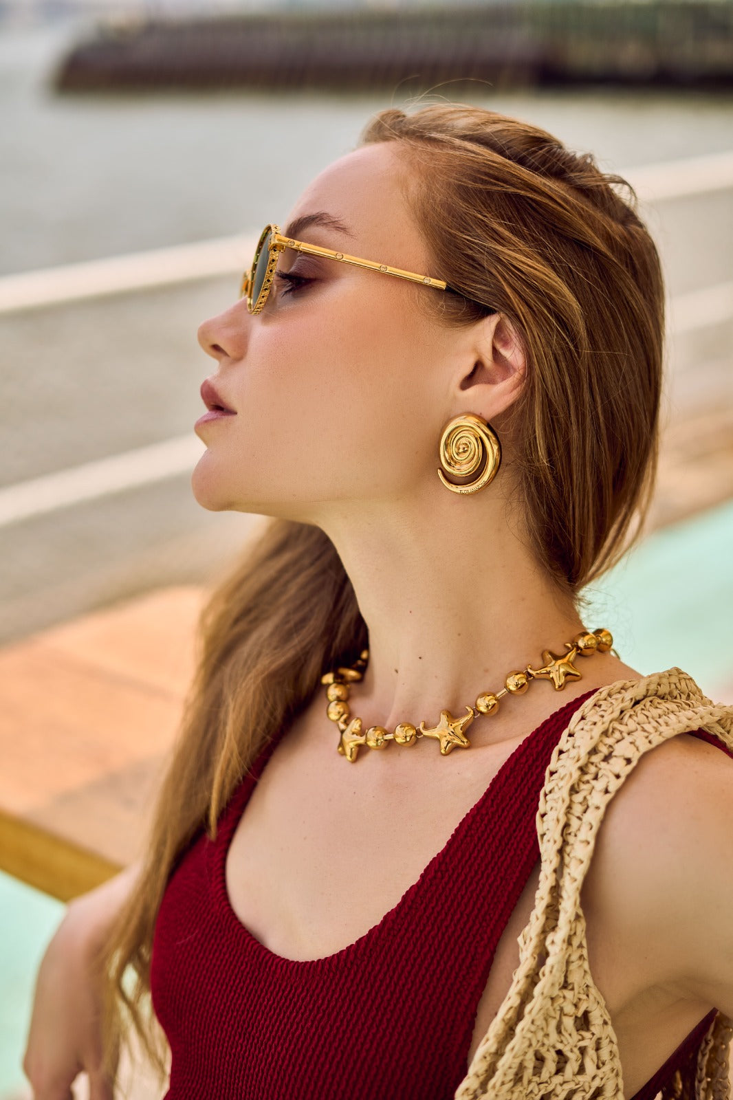 ESPIRAL EARRINGS Flor Amazona Colombia