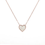 Mother of Pearl Heart Necklace
