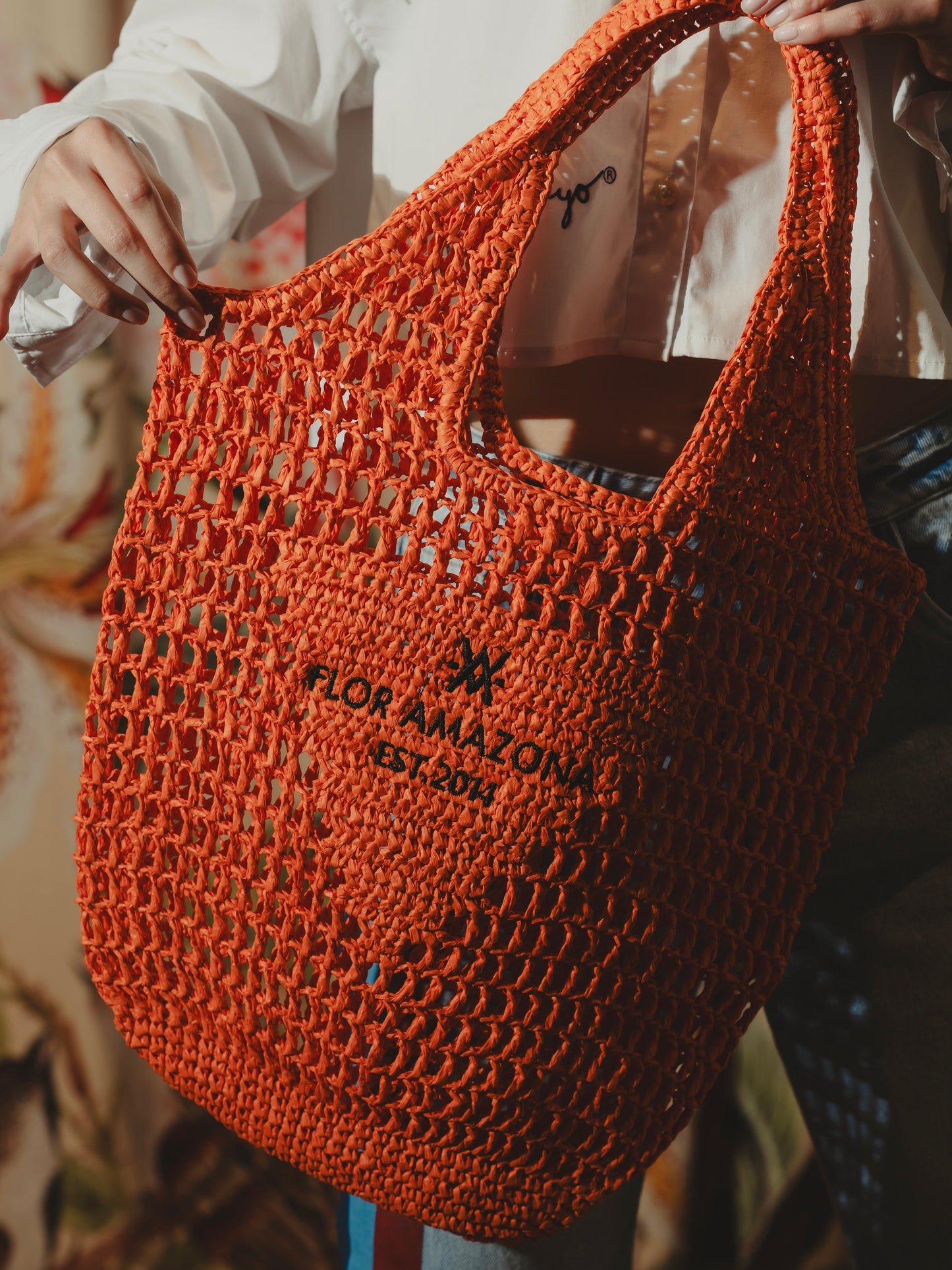 SUMMER BAG ORANGE Flor Amazona Colombia