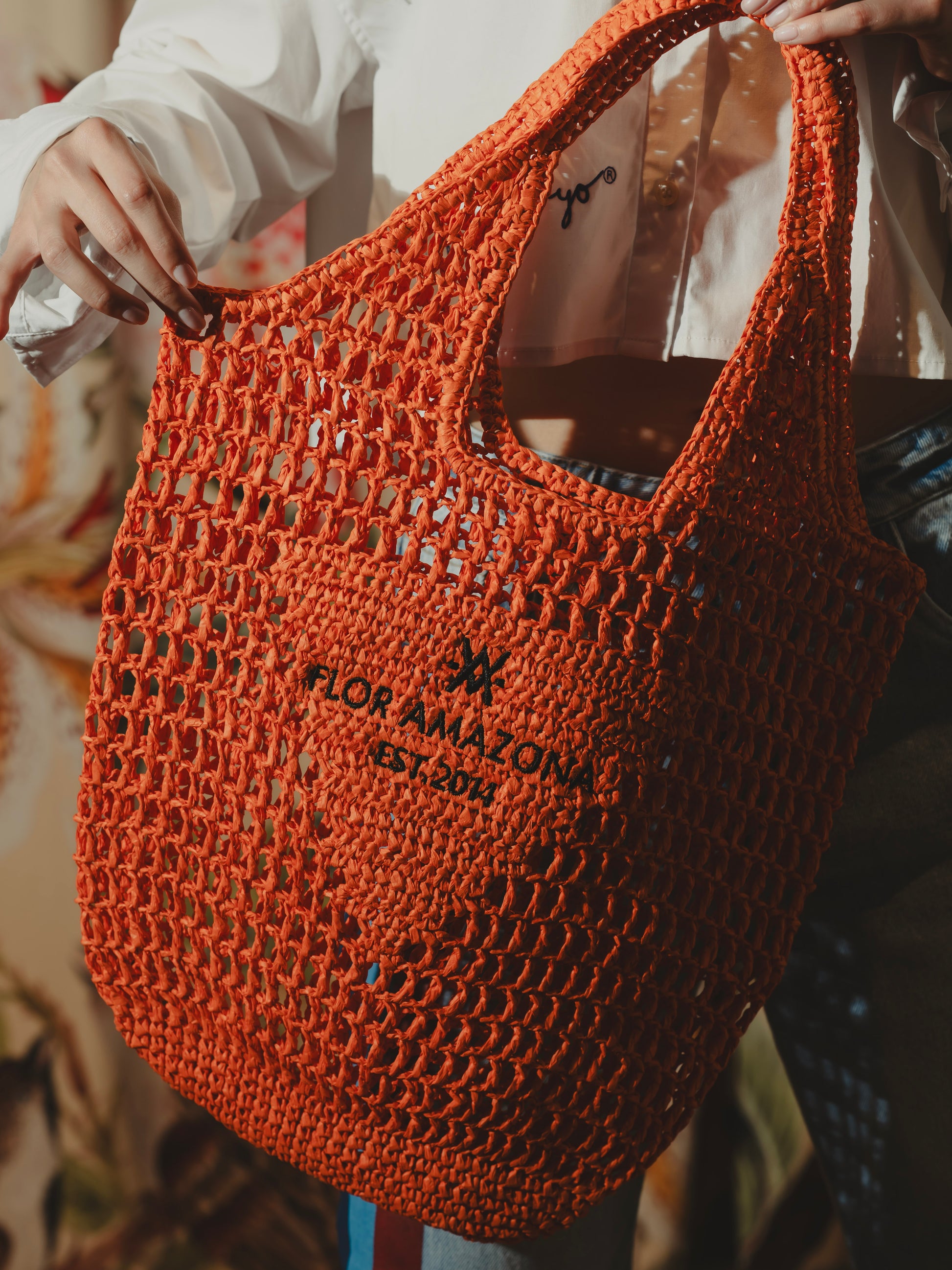 SUMMER BAG ORANGE Flor Amazona Colombia