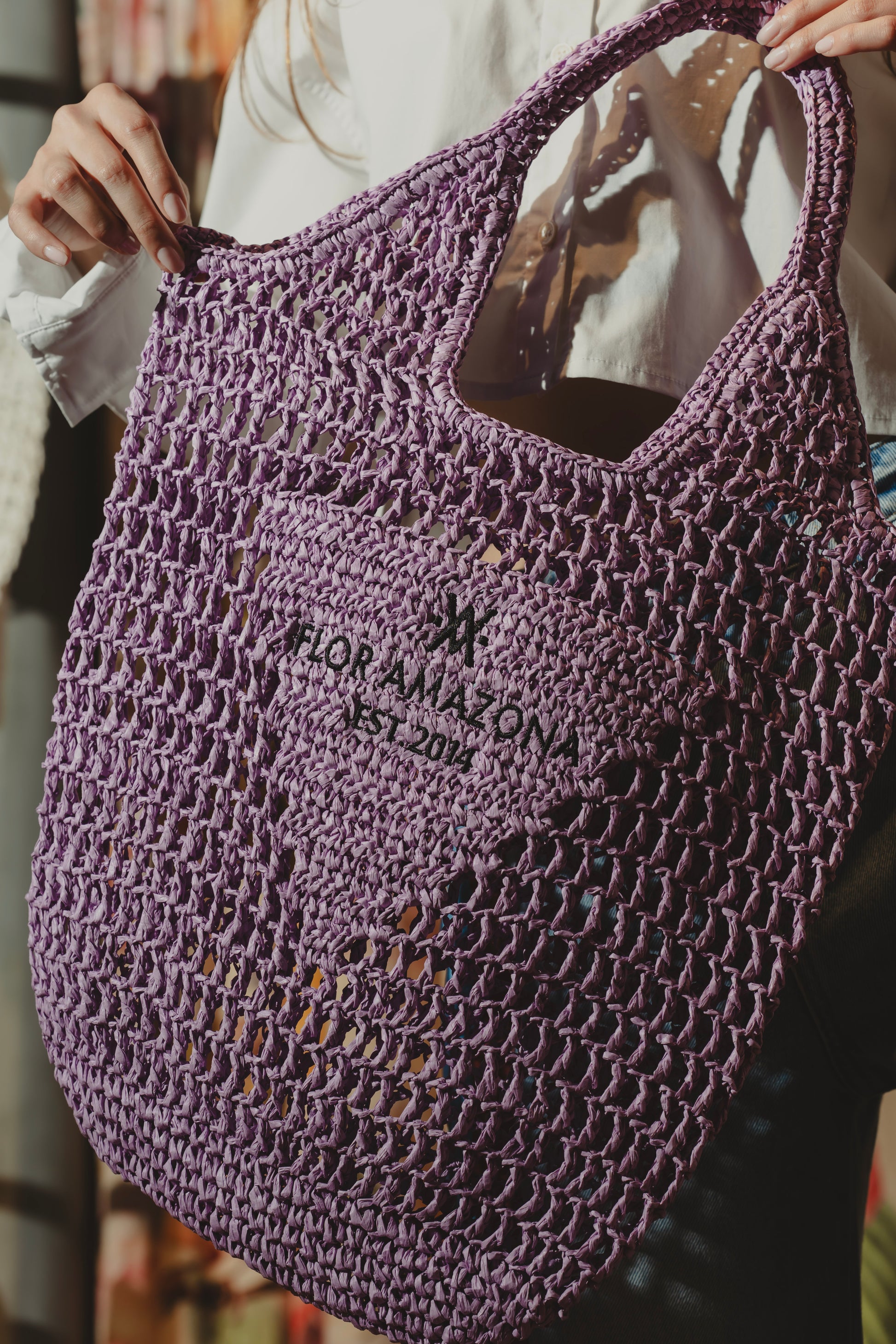 SUMMER BAG PURPLE Flor Amazona Colombia