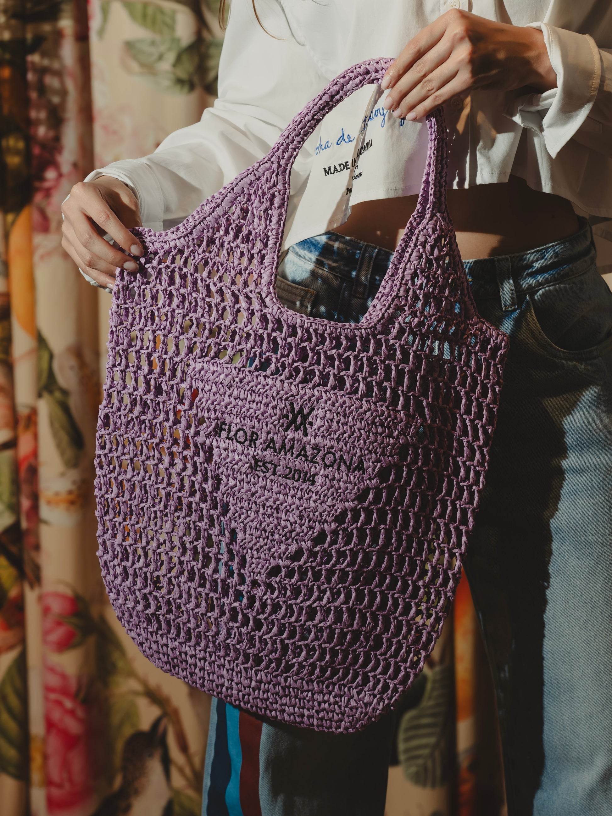 SUMMER BAG PURPLE Flor Amazona Colombia