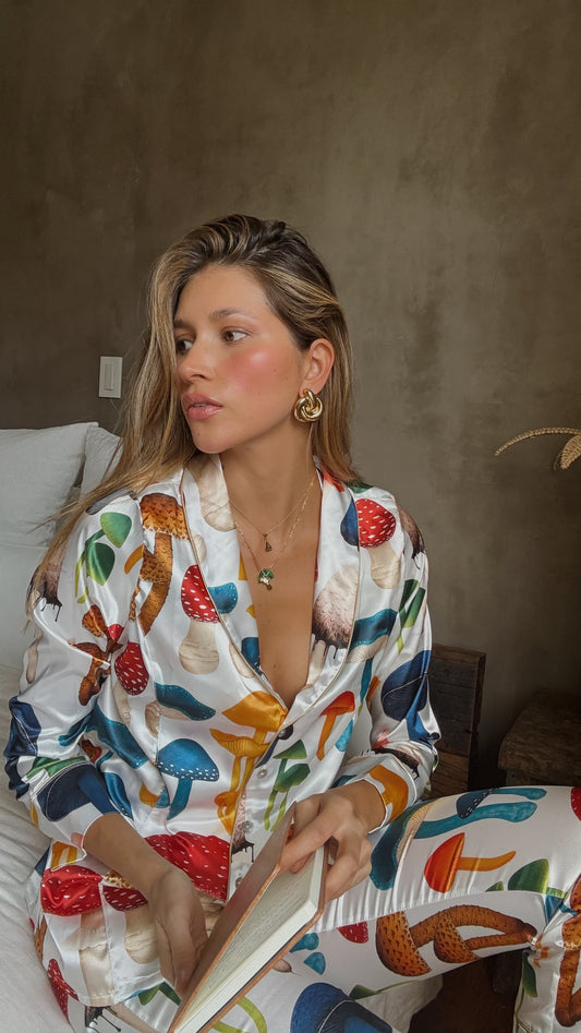 MUSHROOM COLORS PJ SET Flor Amazona Colombia