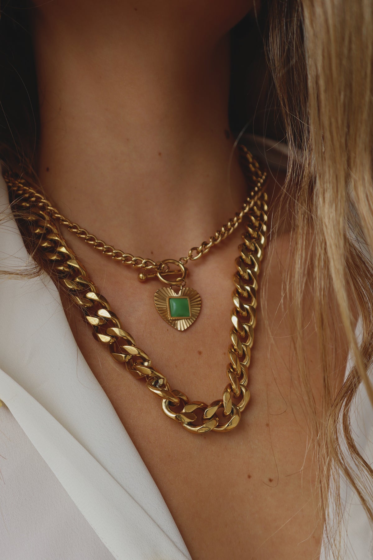 REINA JADE NECKLACE Flor Amazona Colombia