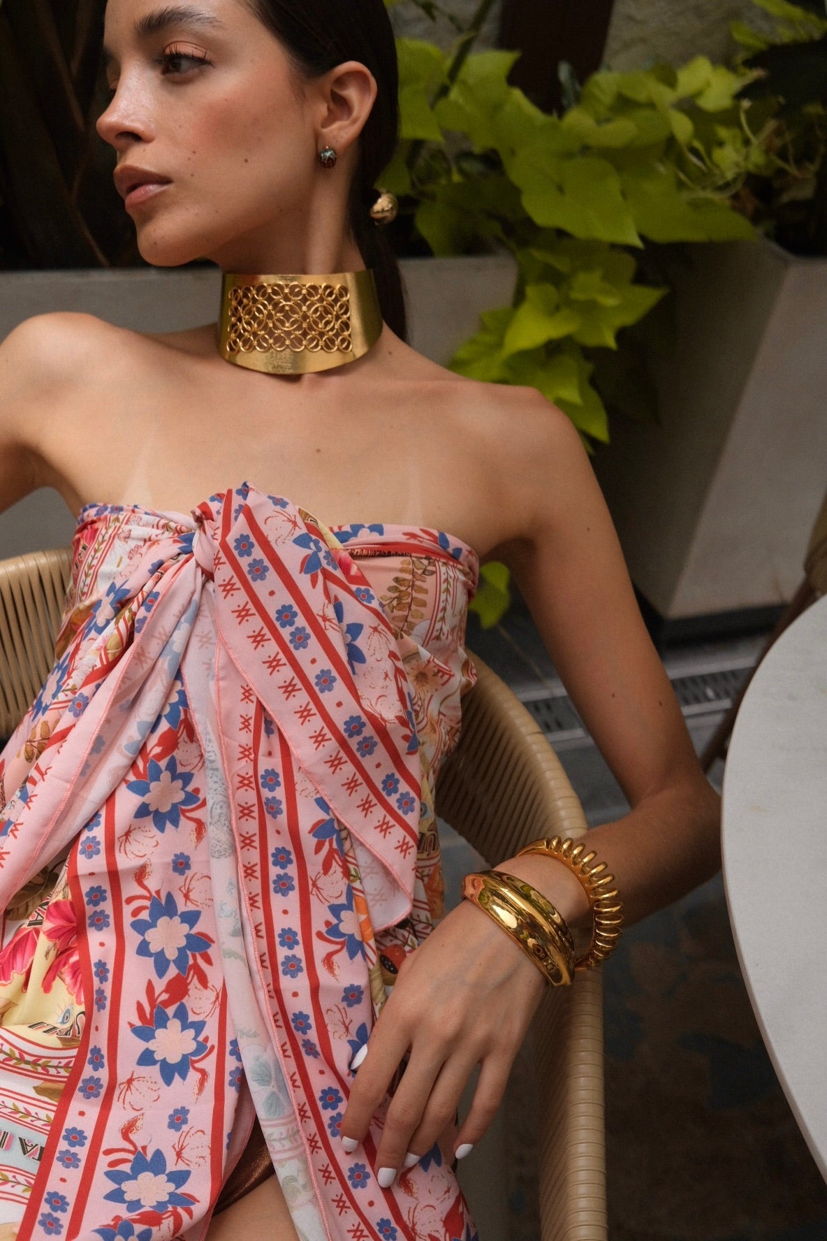 SANTA MARTA PINK SCARF Flor Amazona Colombia