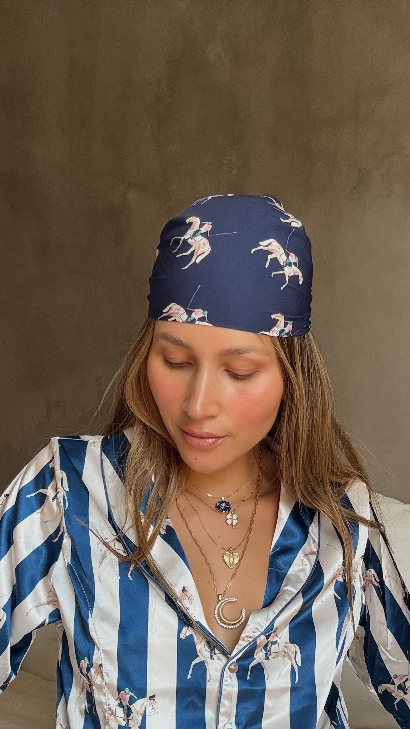 BLUE POLO SCARF Flor Amazona Colombia