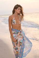 HERALDICA BLUE BEACH WRAP