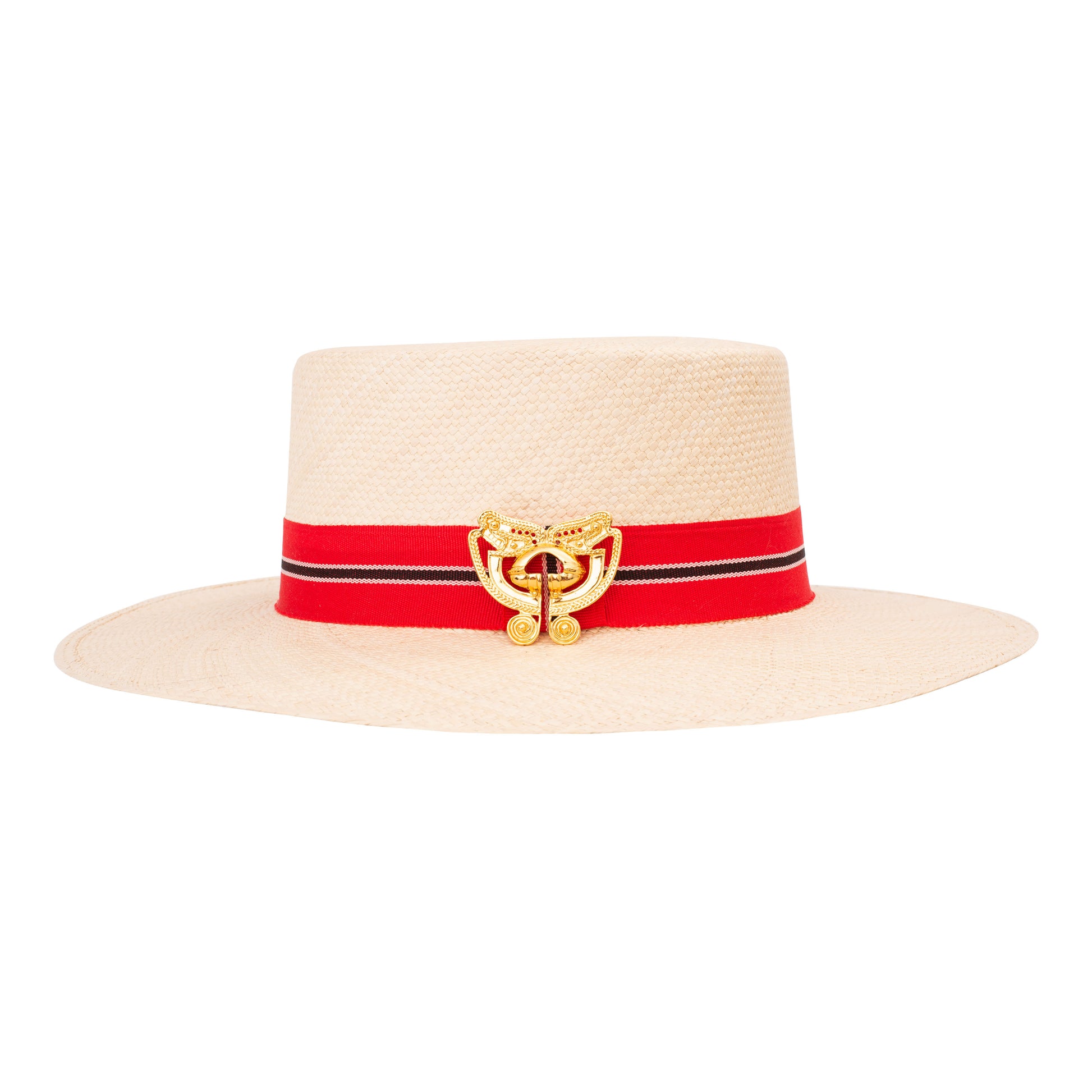 MARIPOSA BOATER RED HAT Flor Amazona Colombia